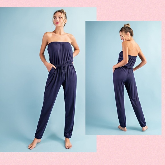 🖤 JUST BE STRAPLESS JUMPSUIT - Picture 4 of 4